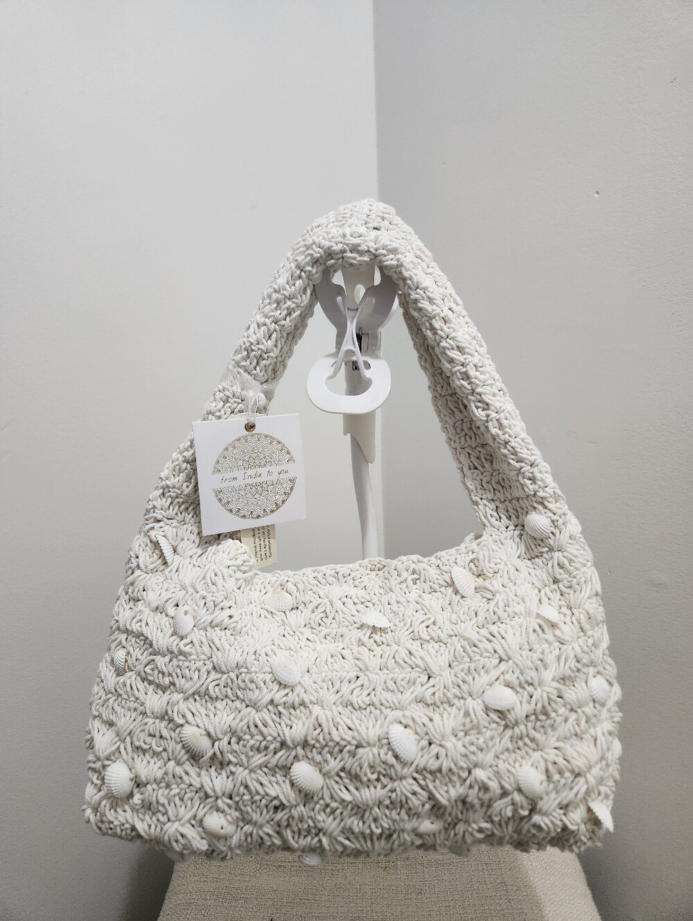 Crochet shell purse - Picture 6 of 8
